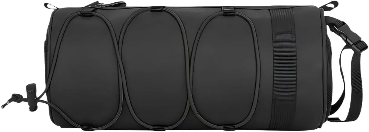 Bike Handlebar Bag, Road Mountain Bike Accessories, Outdoor Riding Front Rack Storage Bag, Life Waterproof Large Capacity, Small Front Storage Bag with Shoulder Strap, Black, 1 Piece