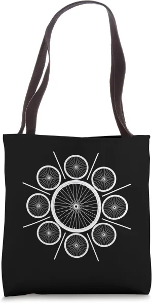 Bike Wheels Tote Bag