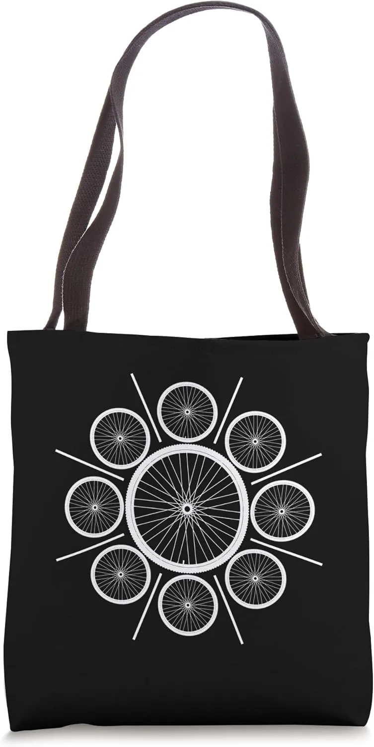 Bike Wheels Tote Bag