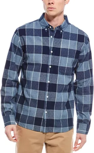 Billy Reid Mens Tuscumbia Shirt, Xxl, Blue