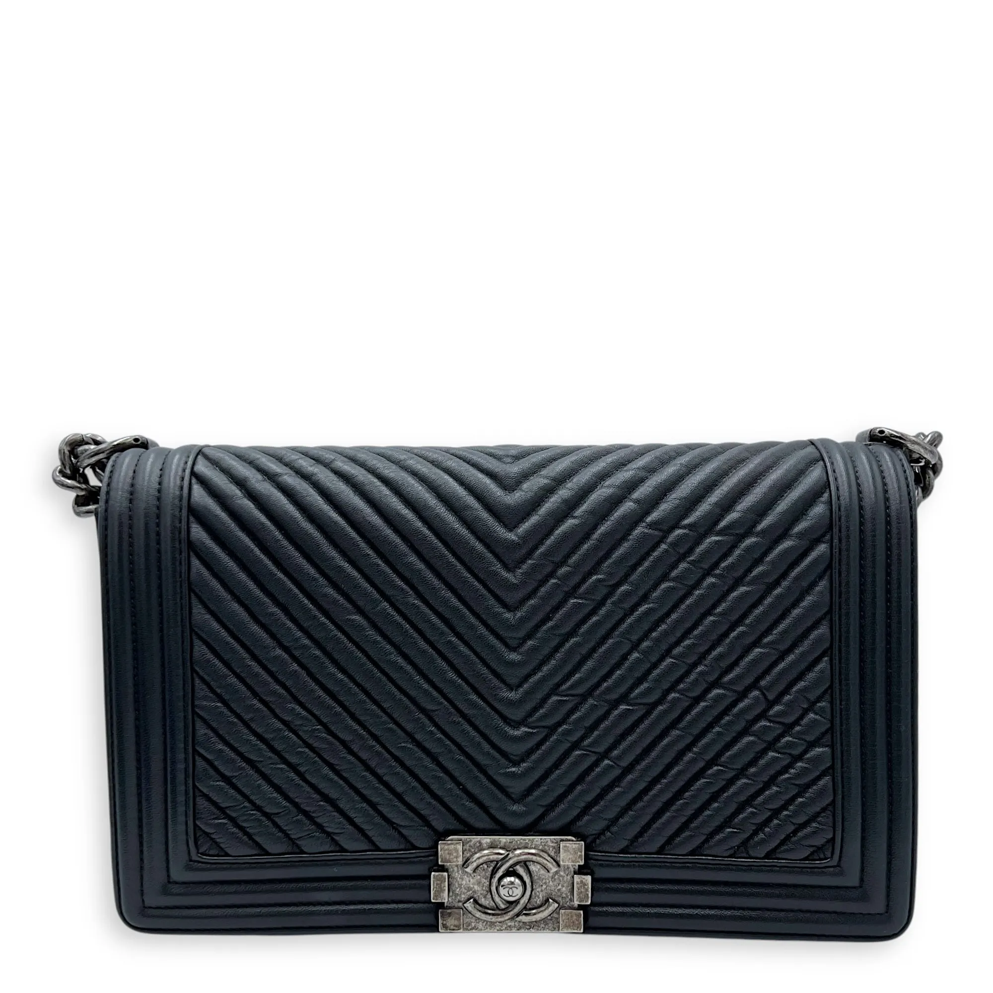Black Bag in Lambskin, Boy Best-selling variety Gold Clearance sale hardware Shoulder