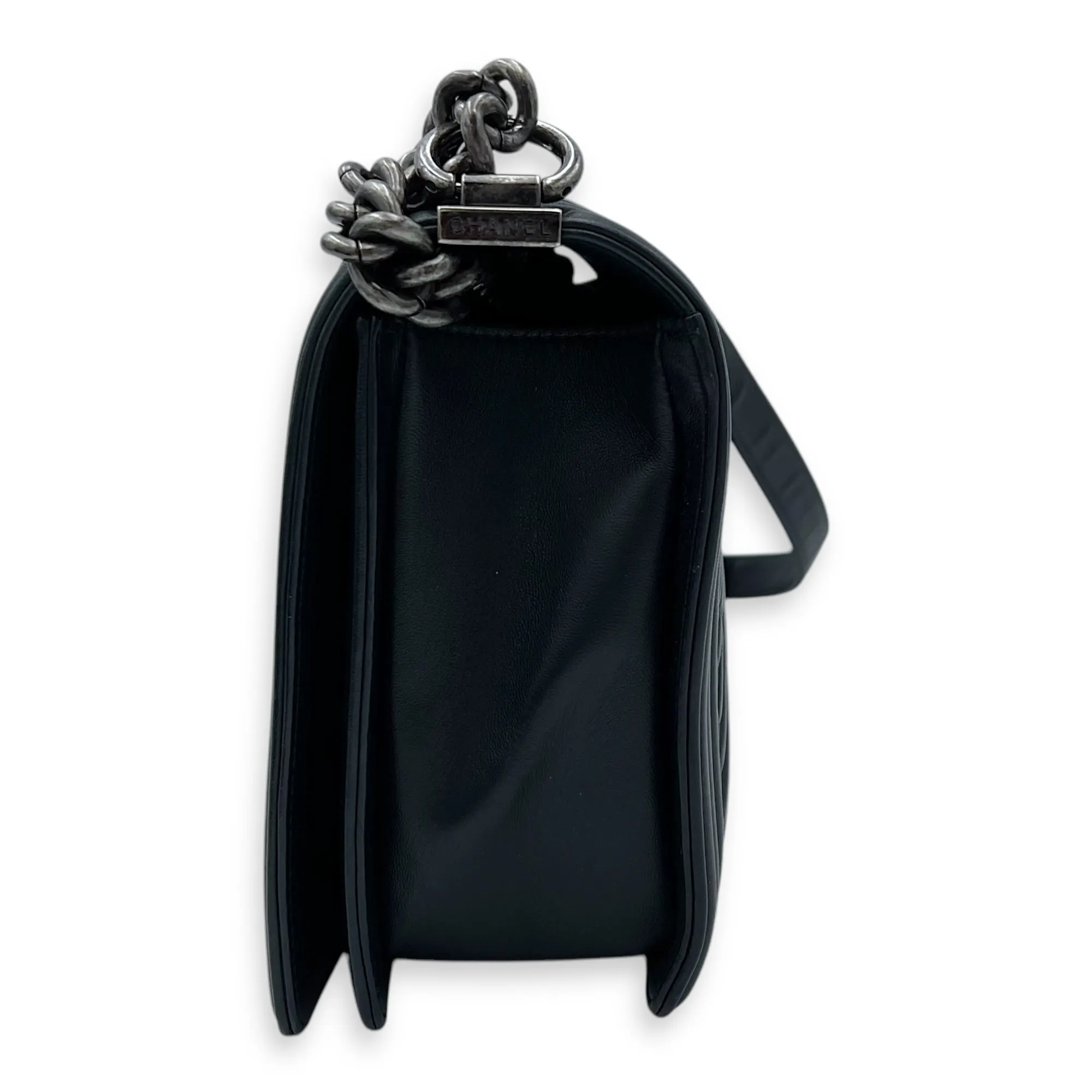 Black Bag in Lambskin, Boy Best-selling variety Gold Clearance sale hardware Shoulder