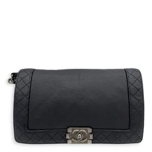 Black Boy Shoulder in Calfskin, Bag Expert assistance Ruthenium Exclusive collection hardware