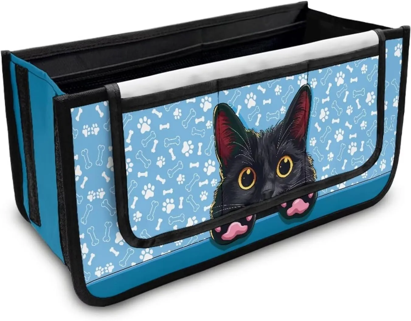 Black Cat Rollator Bag Folding Bag Tote Organizer Pouch Storage to Walkers for Senoirs Walker Accessories for Elderly Senior