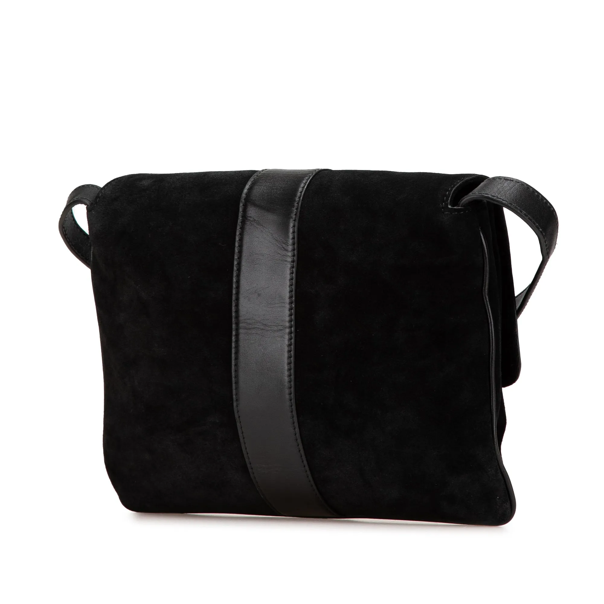 Black Gucci Medium Suede Arli Crossbody