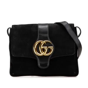 Black Gucci Medium Suede Arli Crossbody