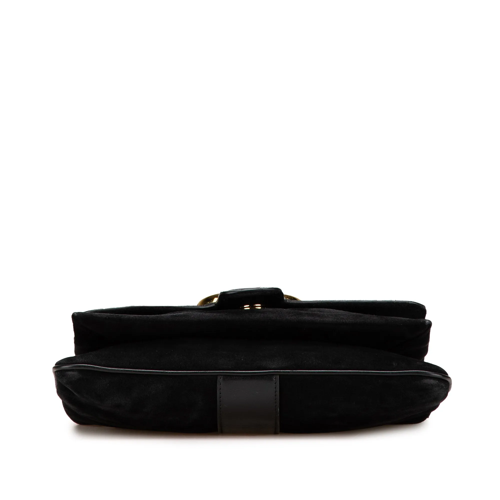 Black Gucci Medium Suede Arli Crossbody