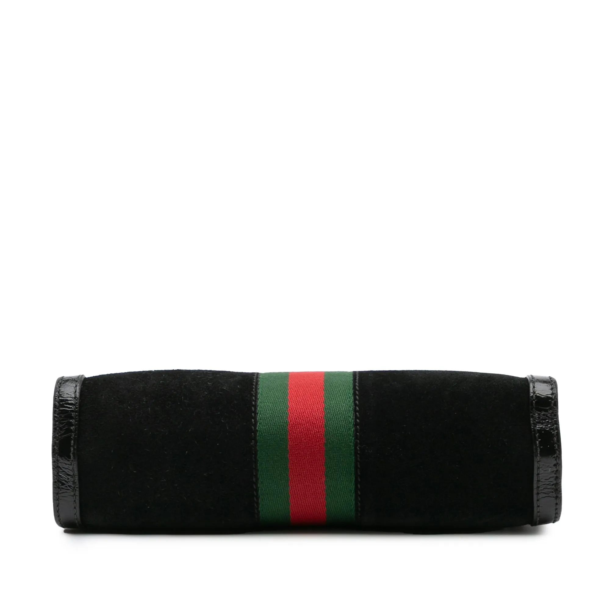 Black Gucci Small Suede Ophidia Chain Crossbody