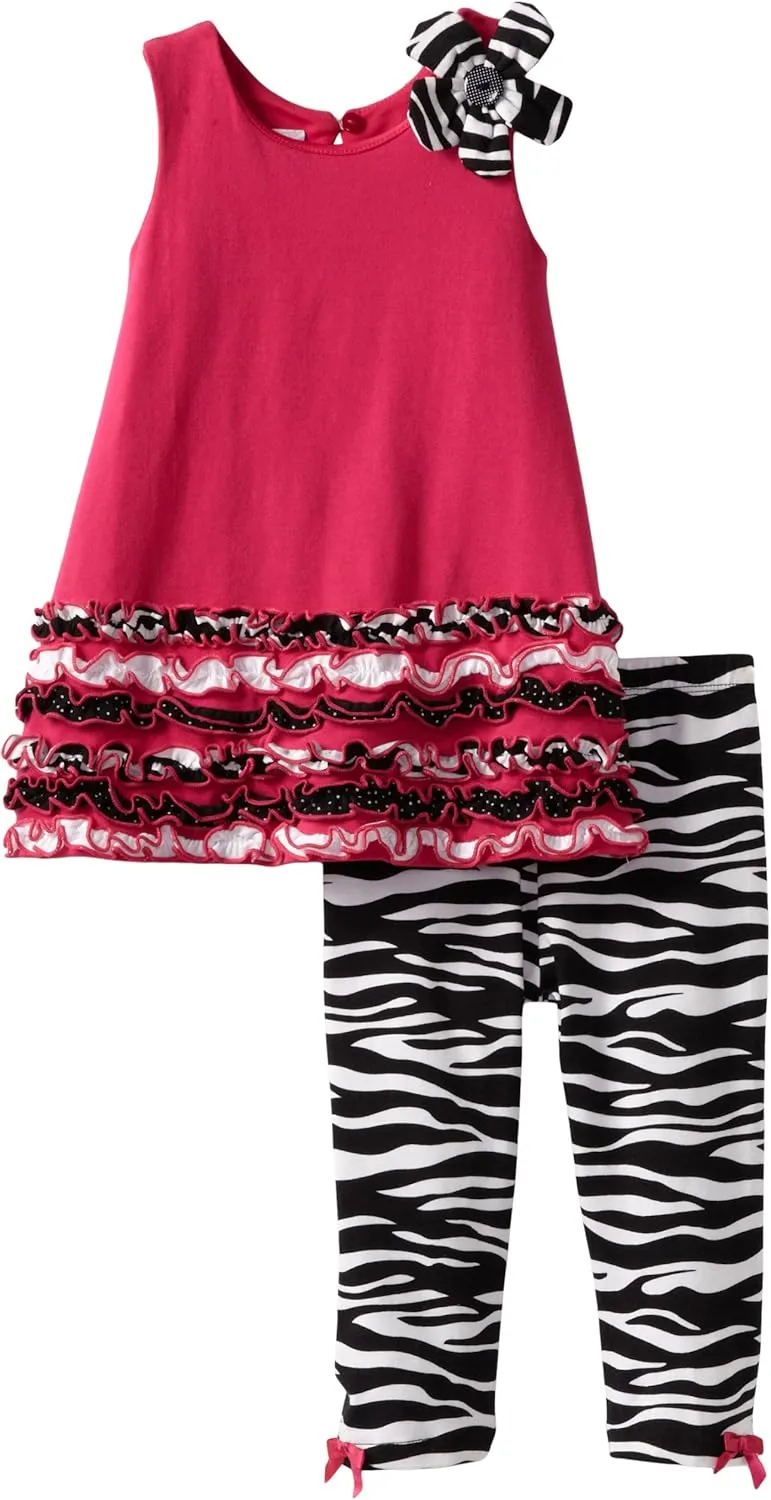 Bonnie Jean Little Girls' Rusching Legging Set