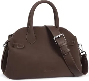 BOSTANTEN Satchel Purses for Women Suede Top Handle Handbags Trendy Medium Crossbody Bag with Adjustable Strap