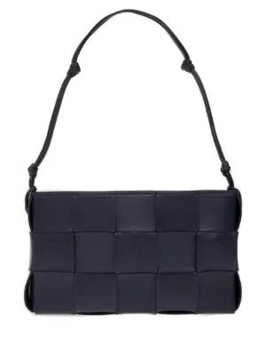Bottega Veneta Cassette Strap Shoulder Bag Navy