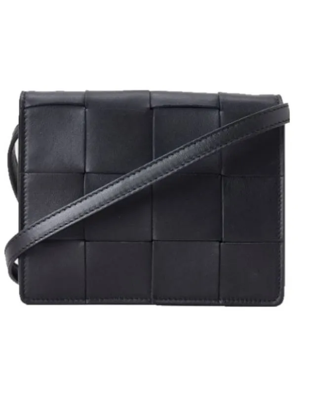 Bottega Veneta Intrecciato Small Cassette Cross Bag Black