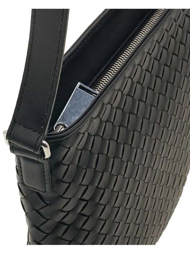 Bottega Veneta Intreciato Medium Cross Bag Black