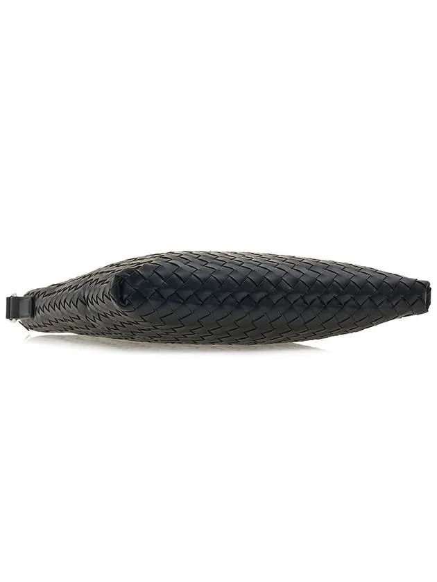 Bottega Veneta Intreciato Medium Cross Bag Black
