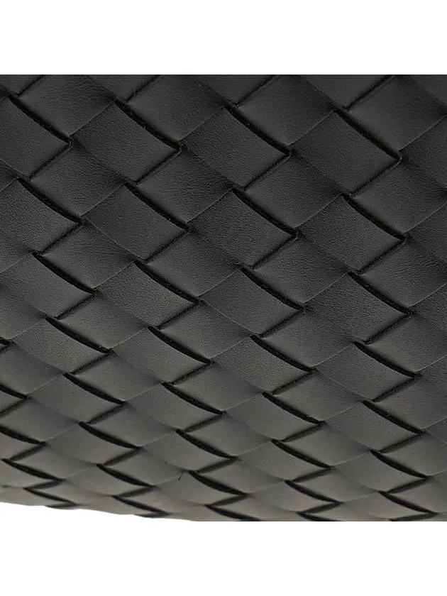 Bottega Veneta Intreciato Medium Cross Bag Black