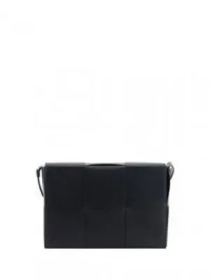 Bottega Veneta Large Intrecciato Cross Bag Black