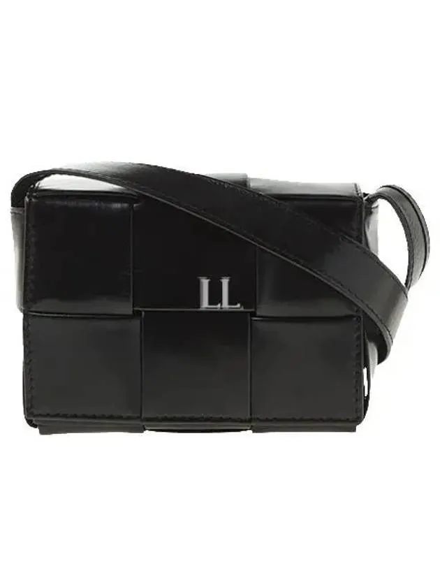 Bottega Veneta Large Intrecciato Cross Bag Black