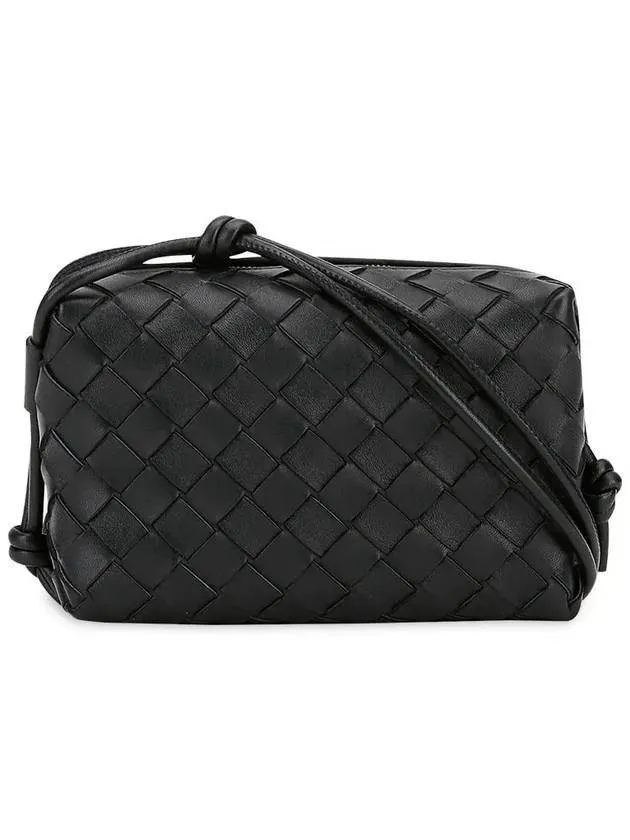 Bottega Veneta Loop Camera Mini Cross Bag Black