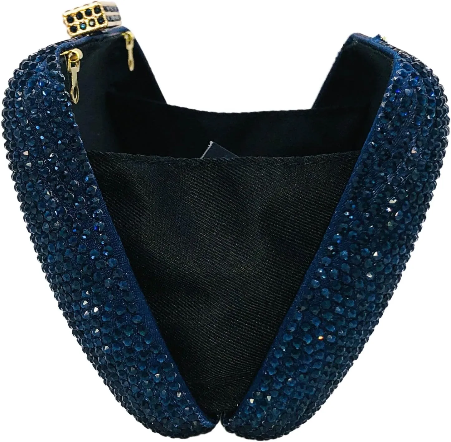 Boutique De FGG Bling Evening Bags and Clutches for Women Formal Party Crystal Clutch Bag Wedding Rhinestone Handbags,Mini