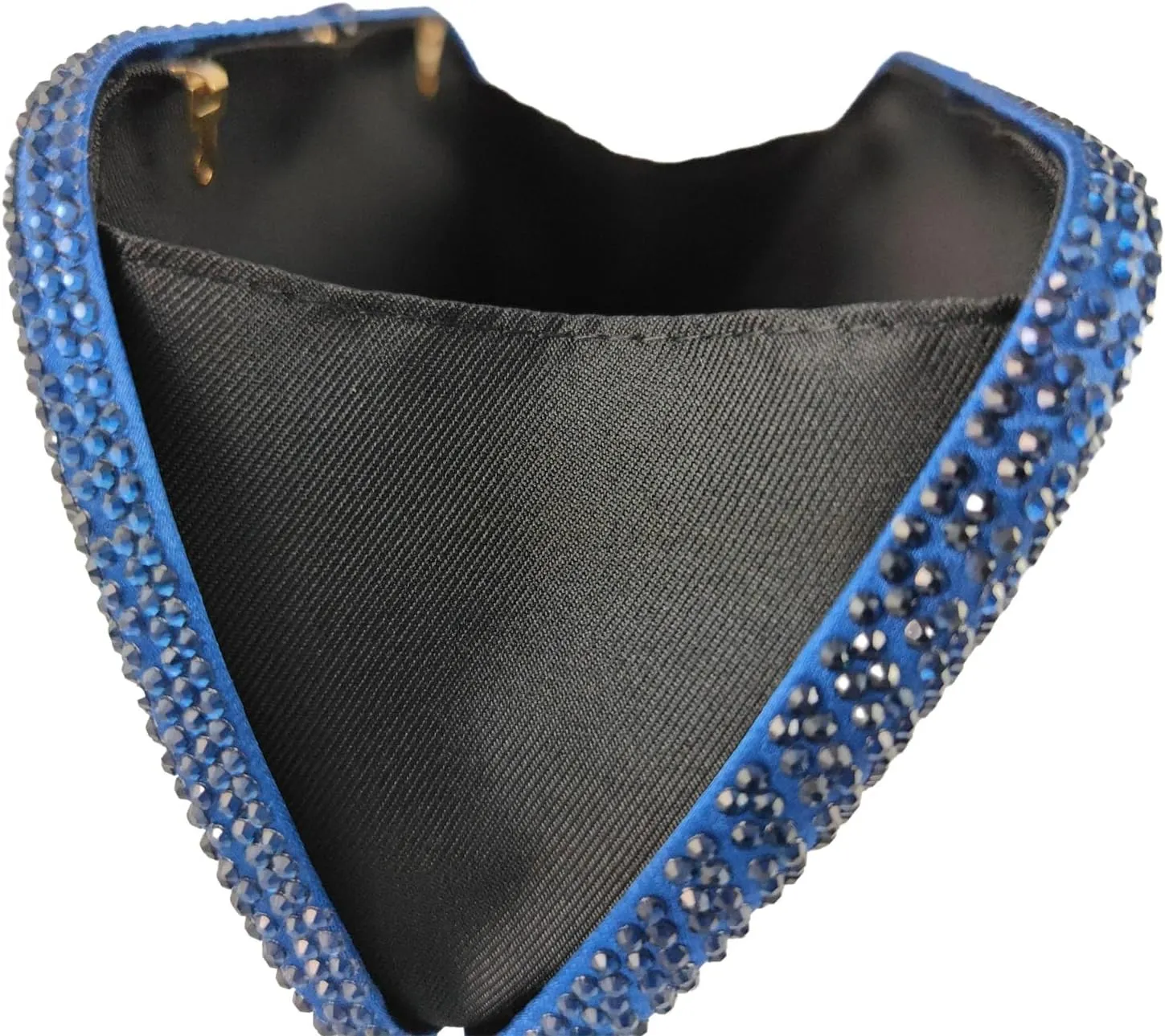 Boutique De FGG D Shape Women Crystal Evening Bags Formal Parties and Weddings Chic Clutch Purse Rhinestone Handbags, Mini