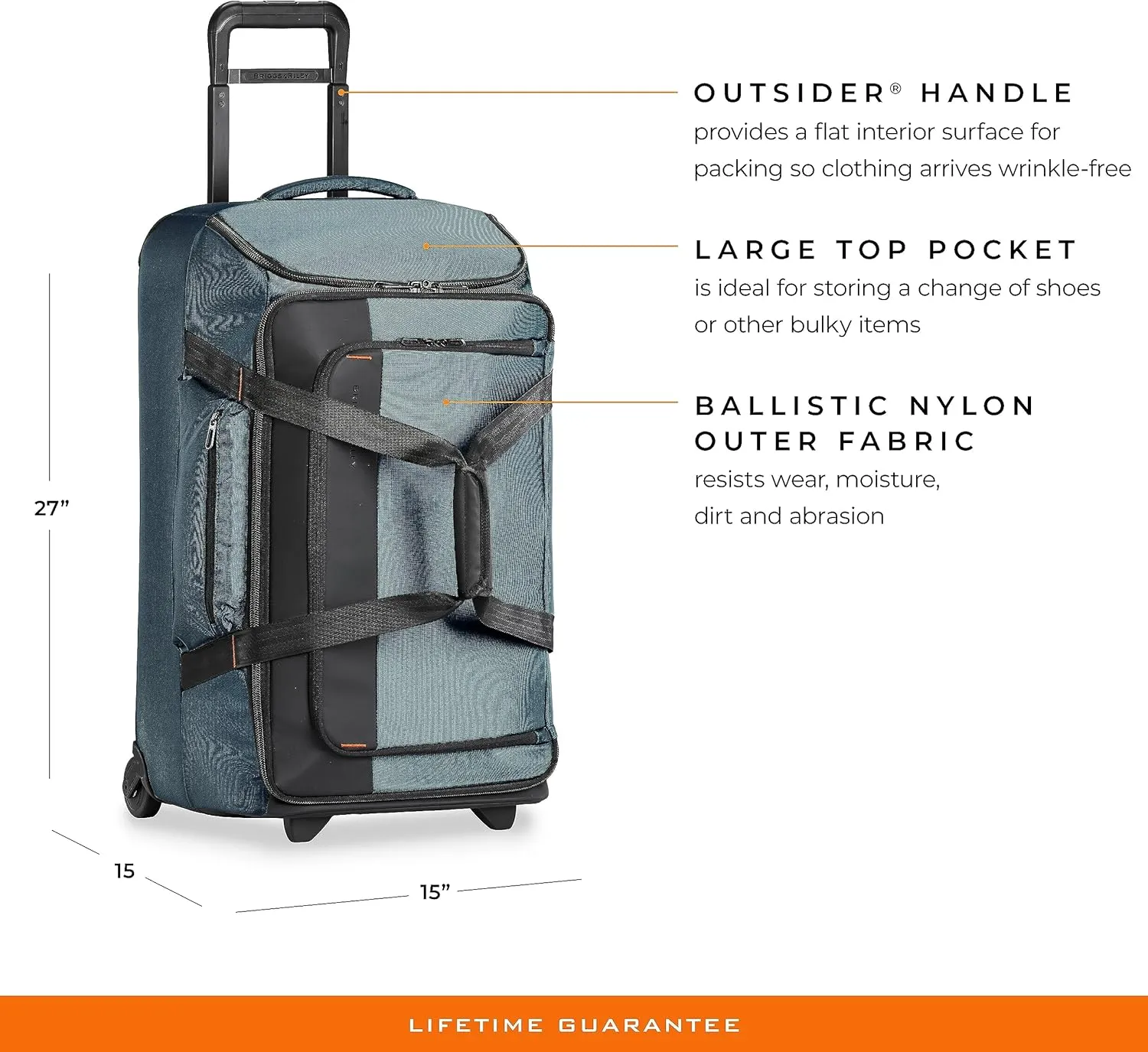 Briggs & Riley ZDX, Ocean, Checked-Medium 27 Inch