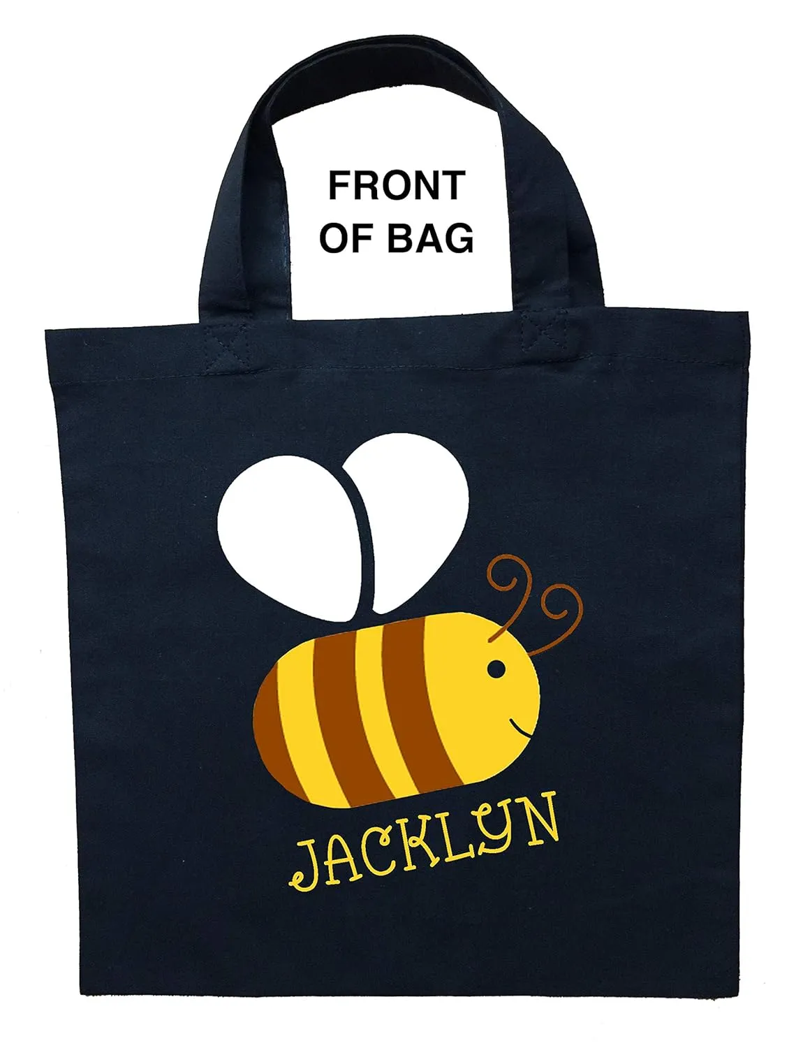 Bumble Bee Trick or Treat Bag, Personalized Bumble Bee Halloween Bag, Bumble Bee Loot Bag