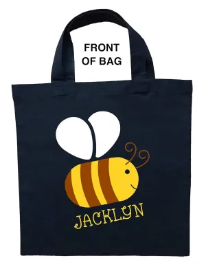 Bumble Bee Trick or Treat Bag, Personalized Bumble Bee Halloween Bag, Bumble Bee Loot Bag