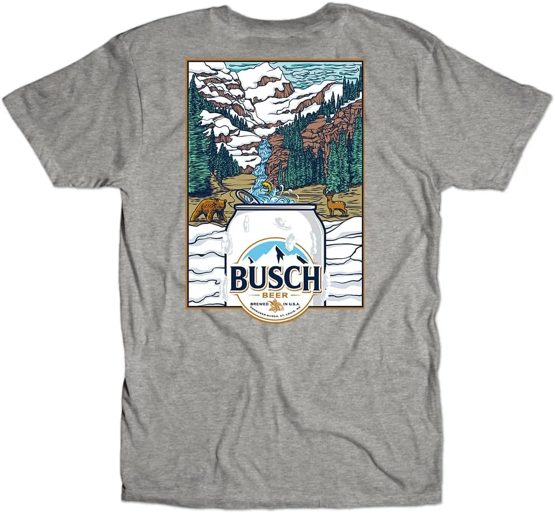 Busch Outdoor Fresh from The Mountain Stream Beer Unisex Graphic T-Shirt
