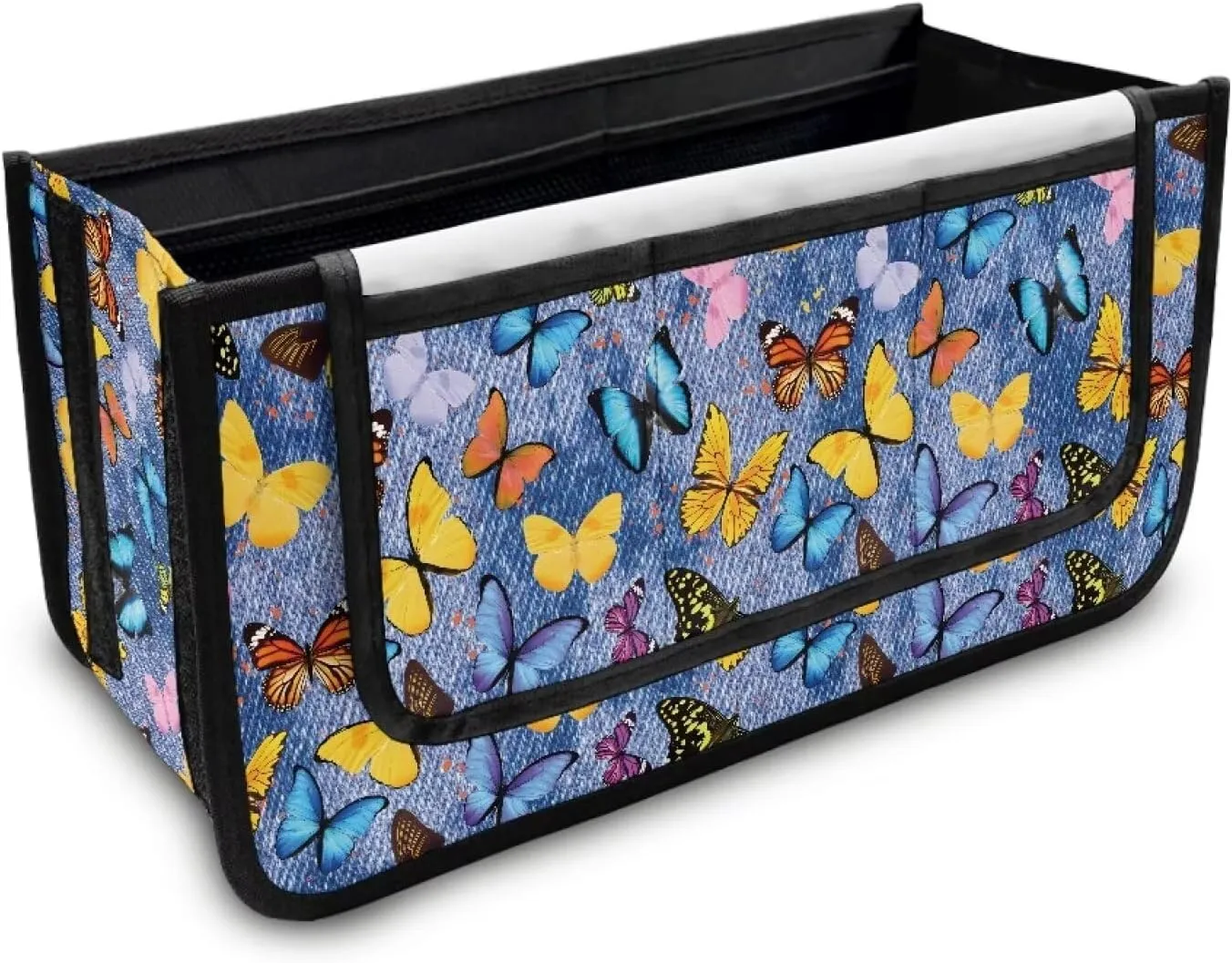 Butterfly Rollator Bag Tote Organizer for Universal Walkers Walker Bag Mobility Aid Accessory Pouch for Seniors in Assisted Living