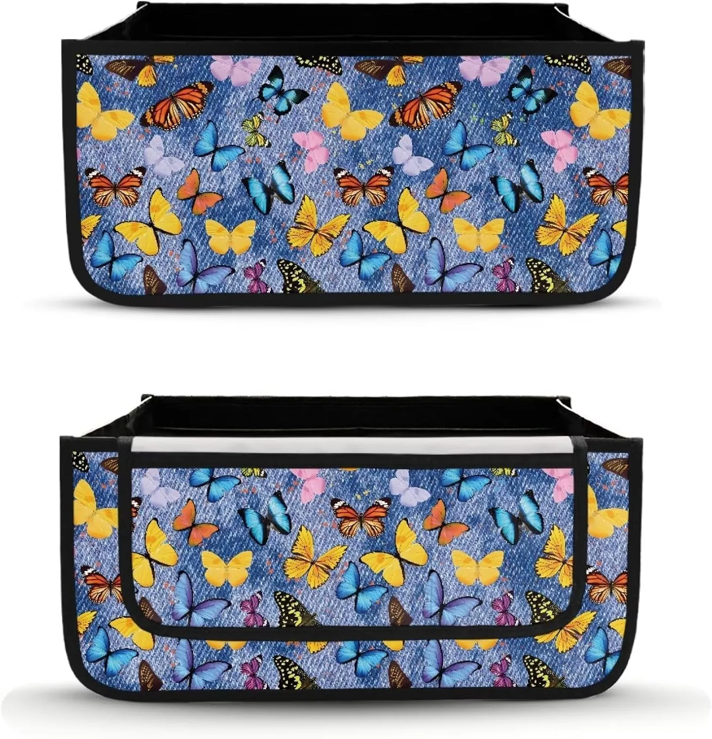 Butterfly Rollator Bag Tote Organizer for Universal Walkers Walker Bag Mobility Aid Accessory Pouch for Seniors in Assisted Living