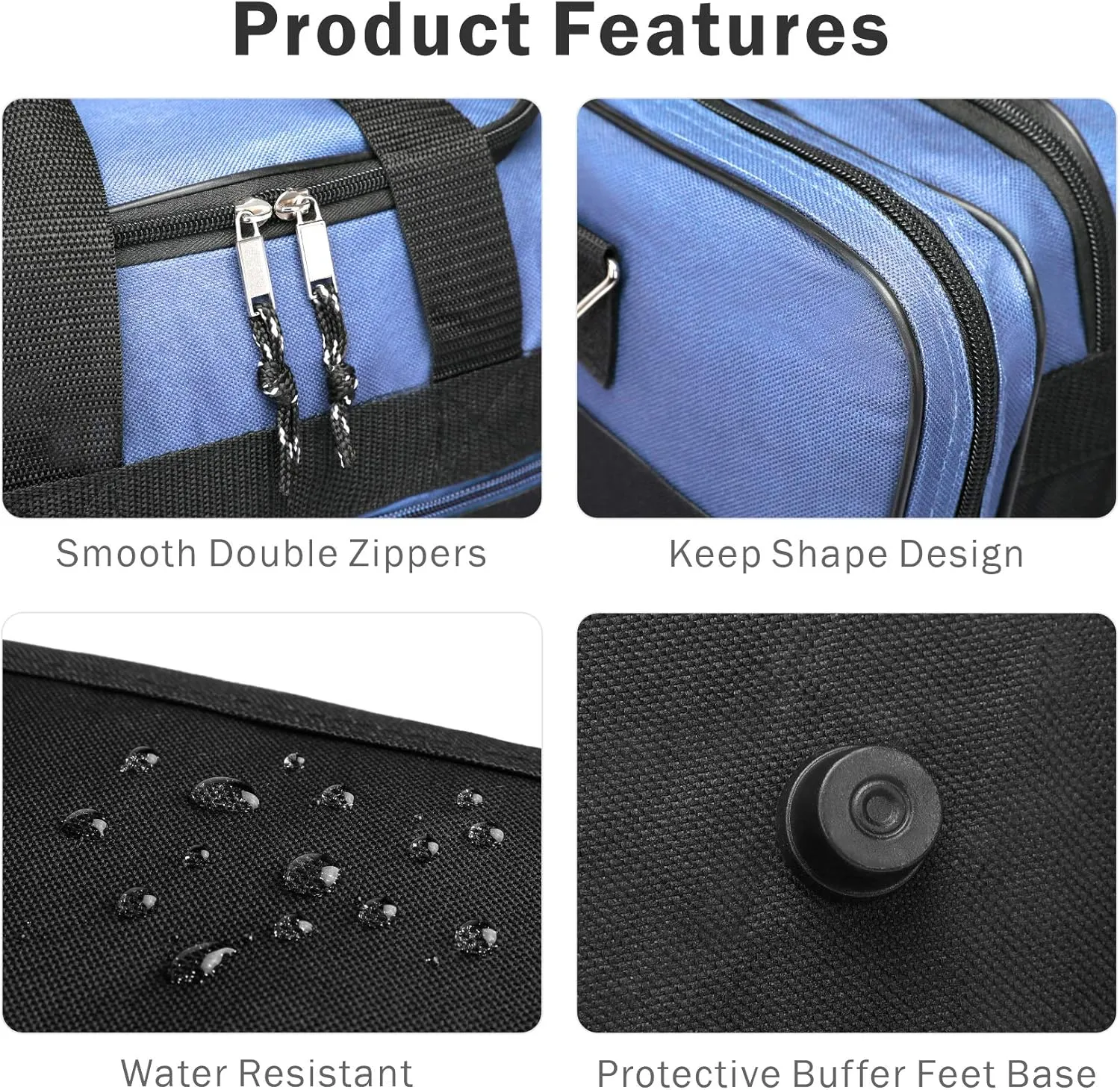 BuyAgain Duffle Bag, 17" Travel Carry On Sport Overnight Weekender Duffel Gym Bag with Adjustable Strap For Men Or Women
