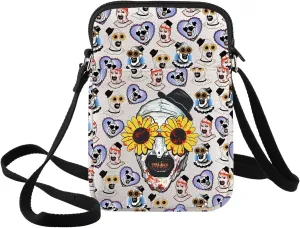 BWWKTOP Horror Clown Crossbody Bag Scary Art Clown Gift Work Of Art Makeup Bag Horror Movie Fan Gift Merchandise