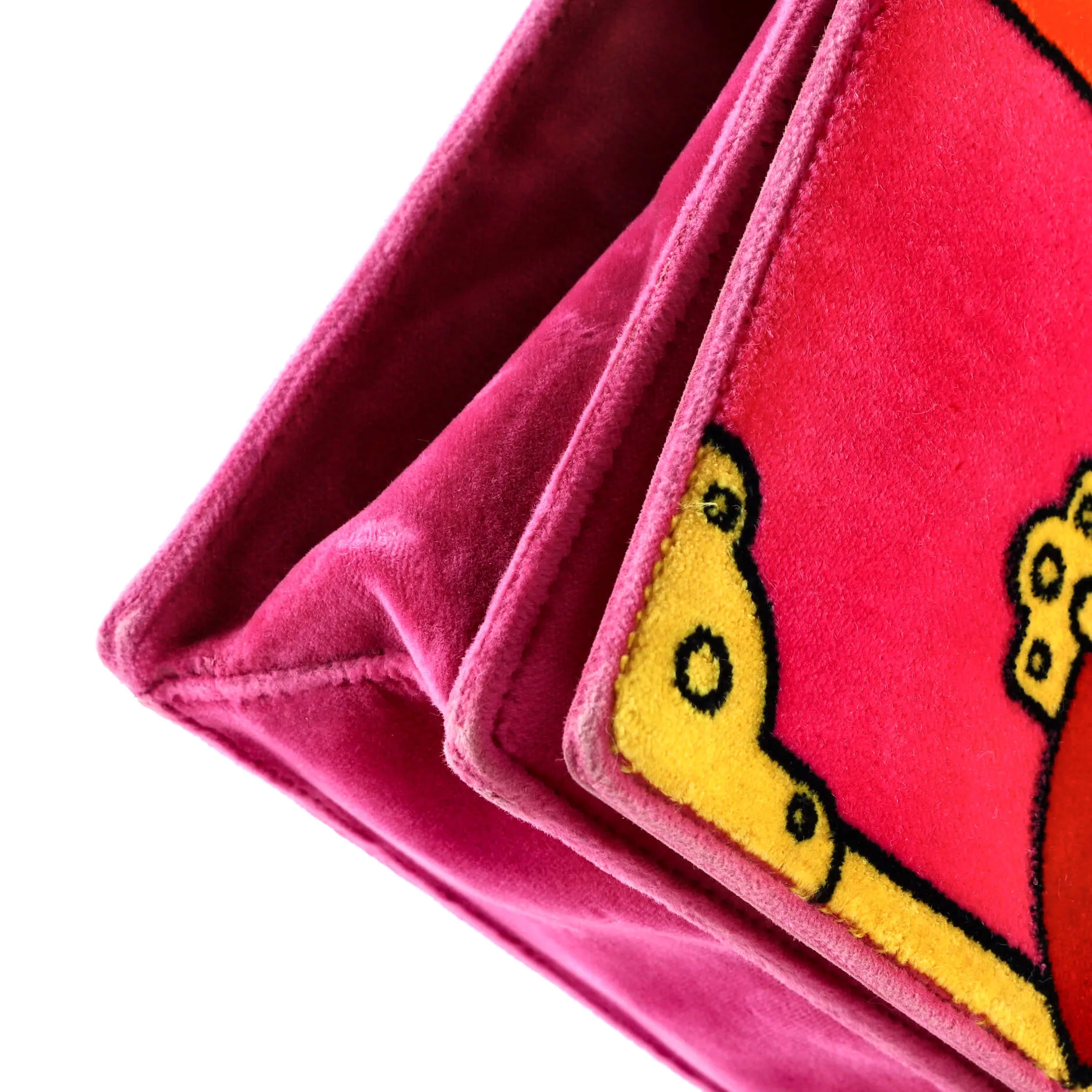 Cahier Crossbody Bag Printed Velvet Small