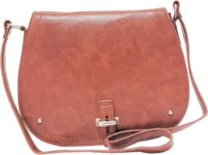 Calvilla Crossbody Bag with PU Leather, Brown, Spacious Interior, Perfect for Daily Use