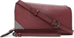 Calvin Klein Women's Basalt Crossbody Bag – with Removable Purse Strap, Vegan Leather, 8 Pockets