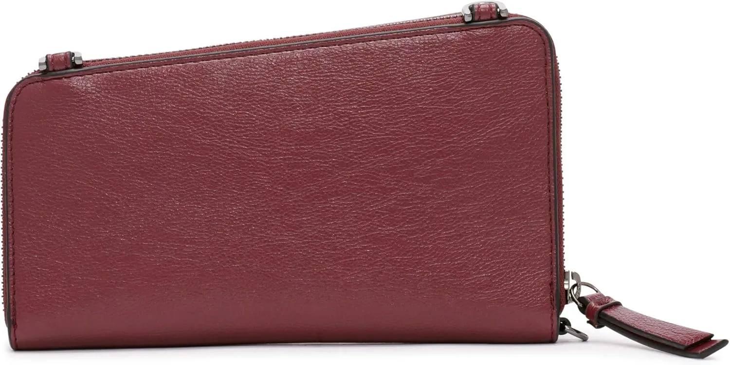 Calvin Klein Women's Basalt Crossbody Bag – with Removable Purse Strap, Vegan Leather, 8 Pockets