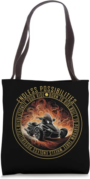 Can-Am Three Wheels Funny Riding Tote Bag