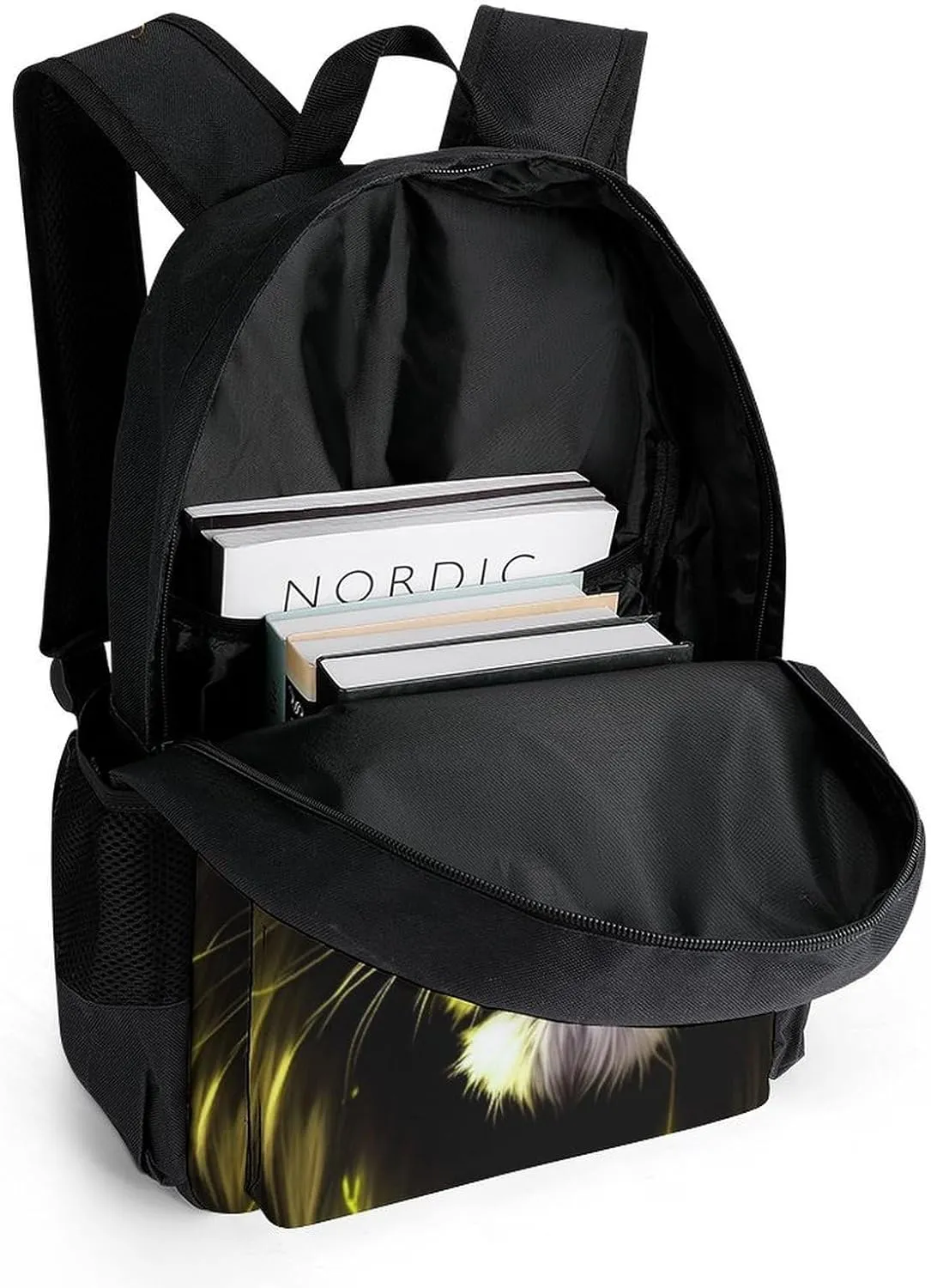 Casual Daypack Multipurpose Anti-Theft Large Capacity Carry On Bag - Lion King Gold Lighting Art Casual Daypack Climbing Shoulder Bag With Padded Straps