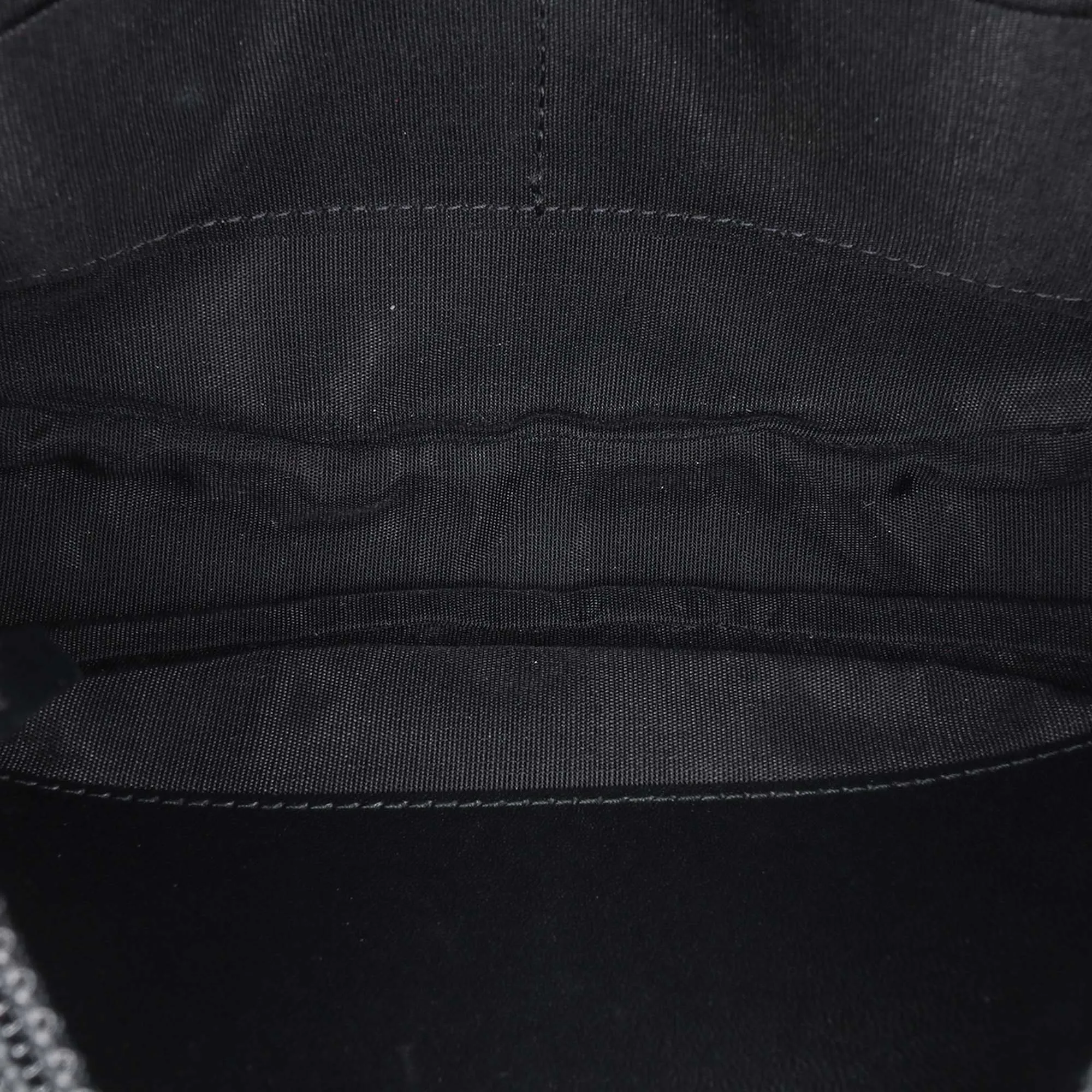 CC Velvet Half Moon Wallet on Chain