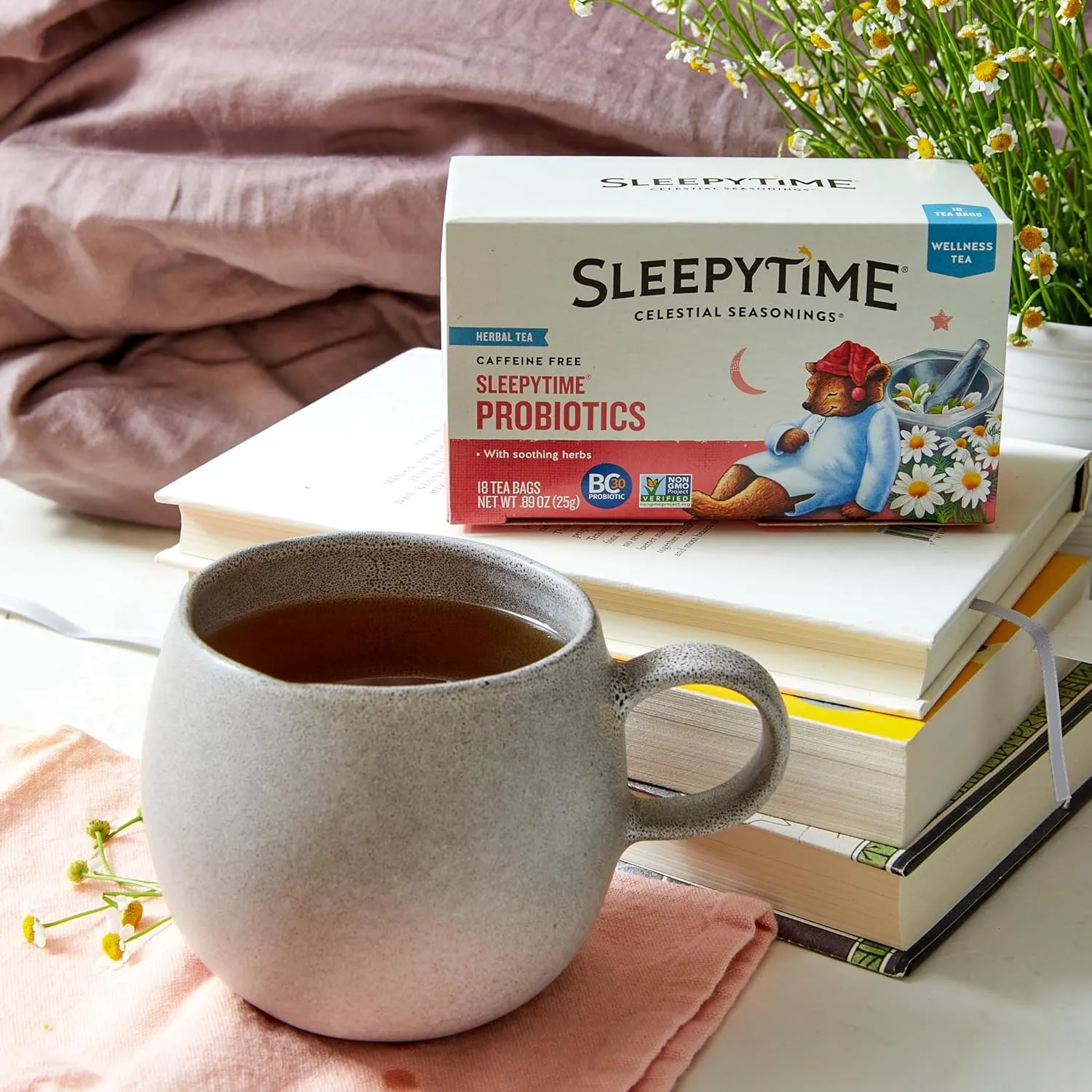 Celestial Seasonings Wellness Tea Sleepytime Variety Pack, Detox, Sinus Soother, Throat Tamer, Sleepytime Extra, Honey, Immune Boost, Caffeine Free Sleep Tea, 20 Tea Bags (Pack of 6)