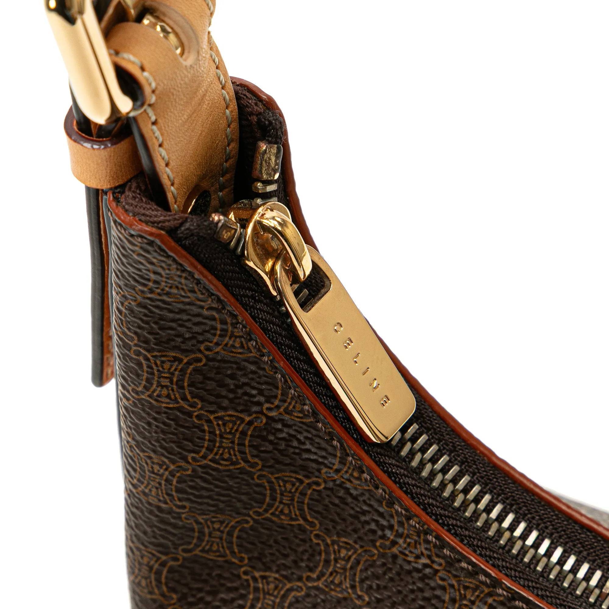 Celine Macadam Coated Canvas Shoulder Bag