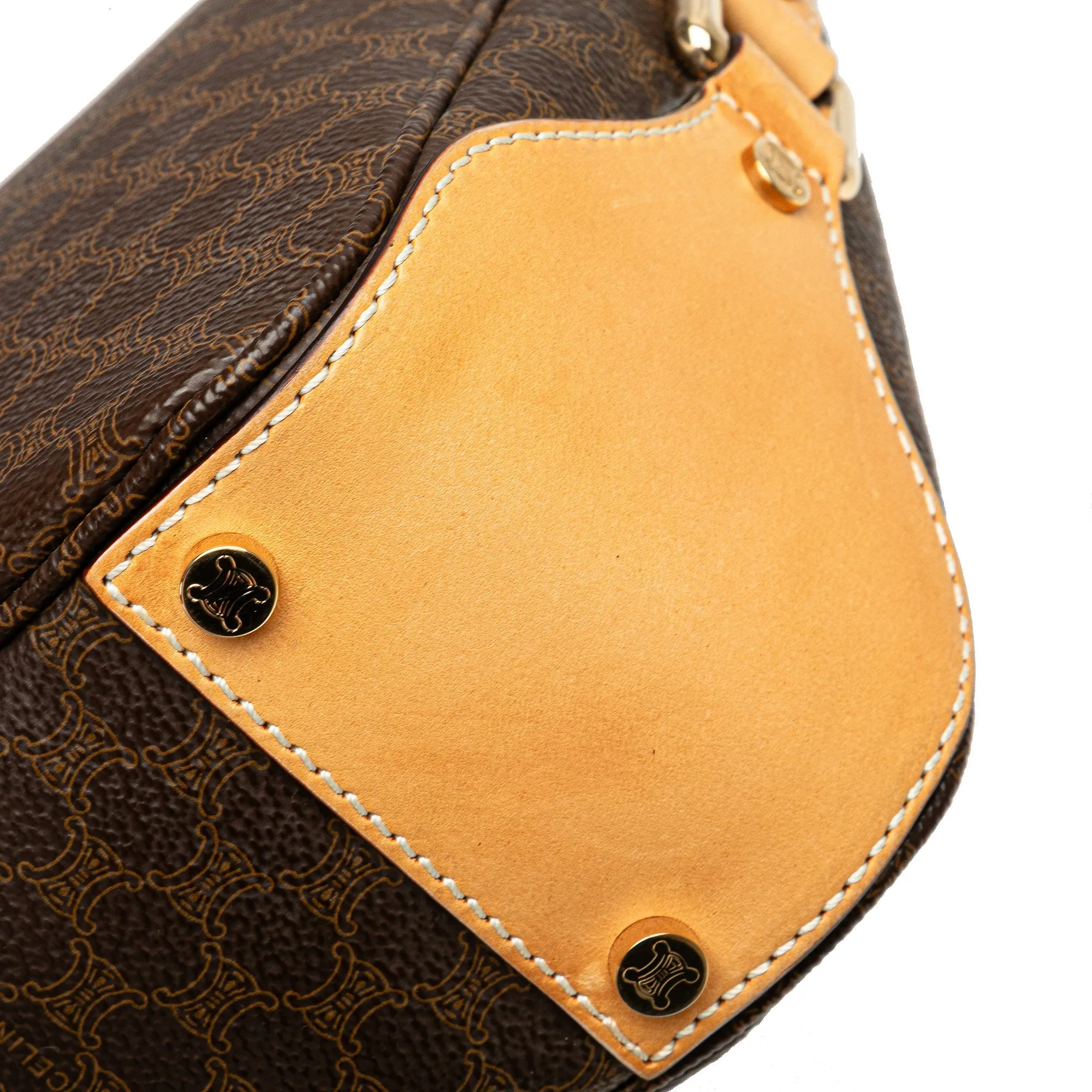 Celine Macadam Coated Canvas Shoulder Bag