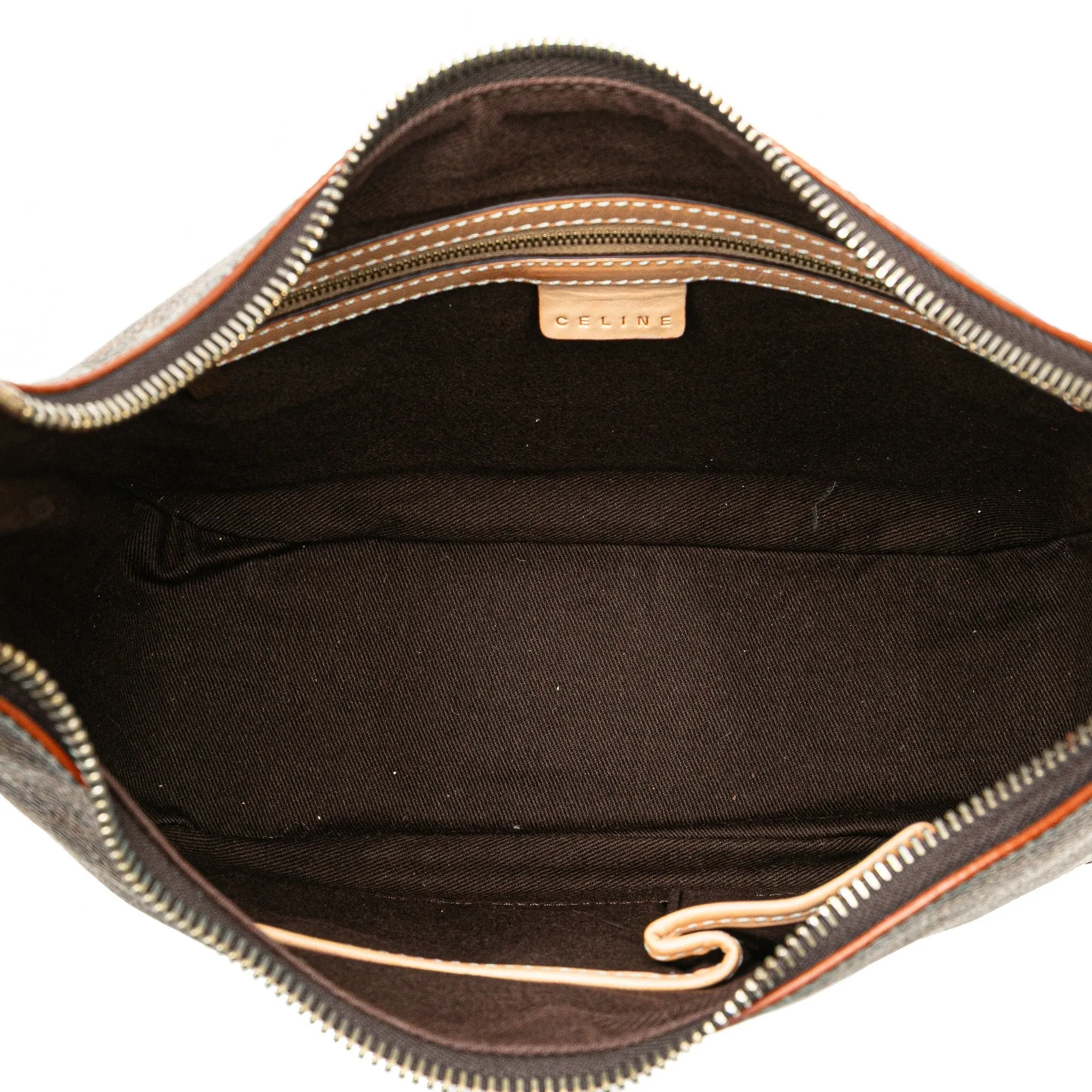 Celine Macadam Coated Canvas Shoulder Bag