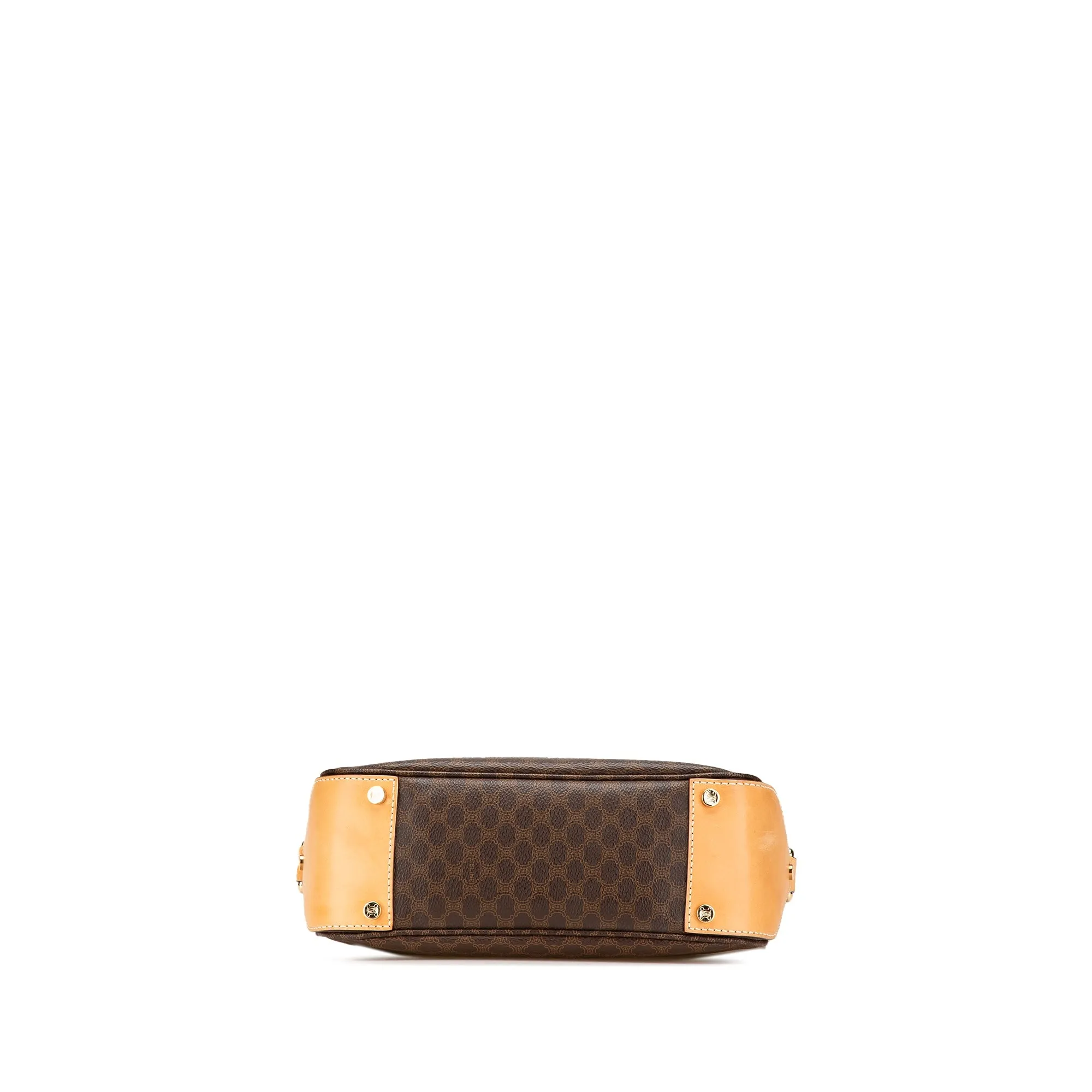 Celine Macadam Coated Canvas Shoulder Bag