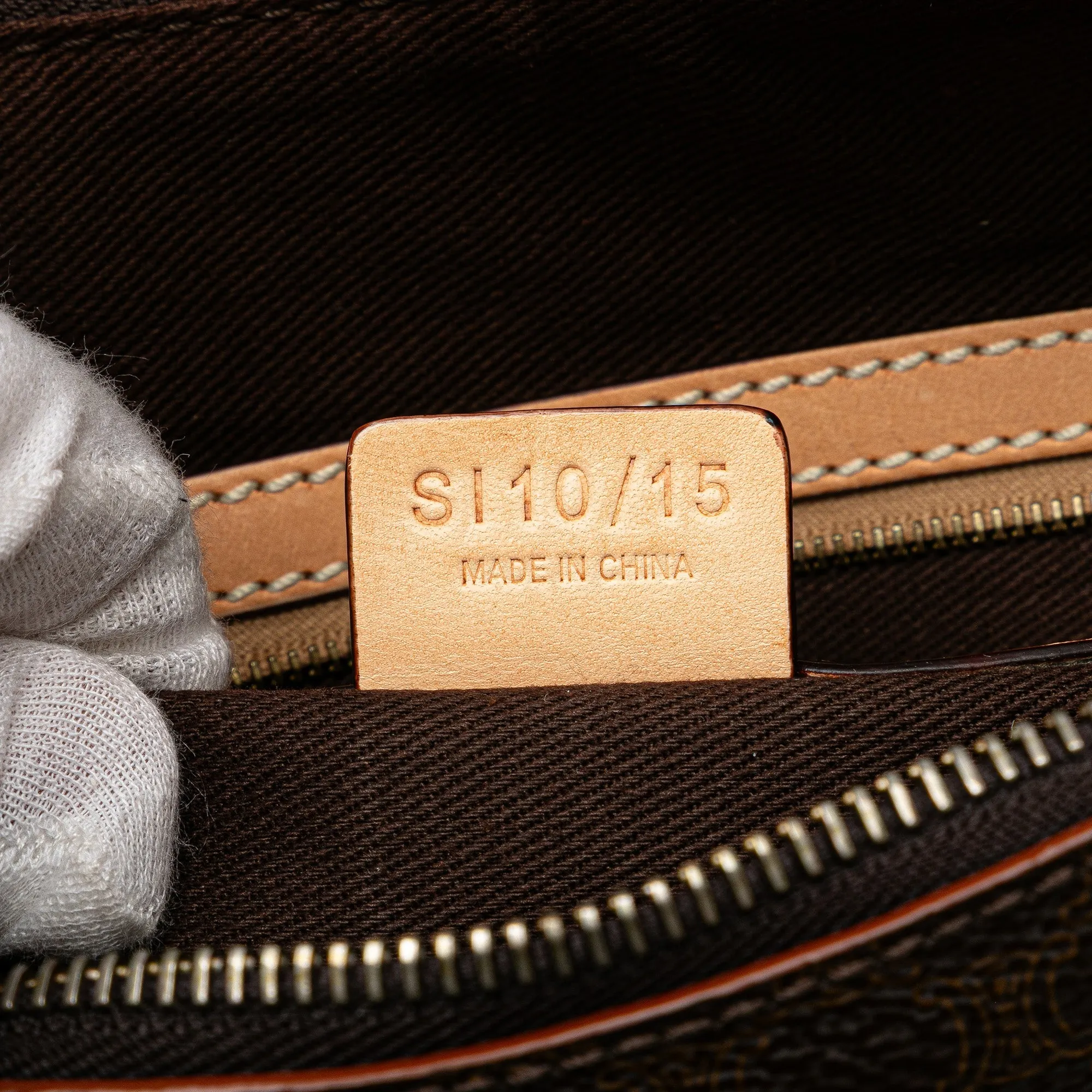 Celine Macadam Coated Canvas Shoulder Bag