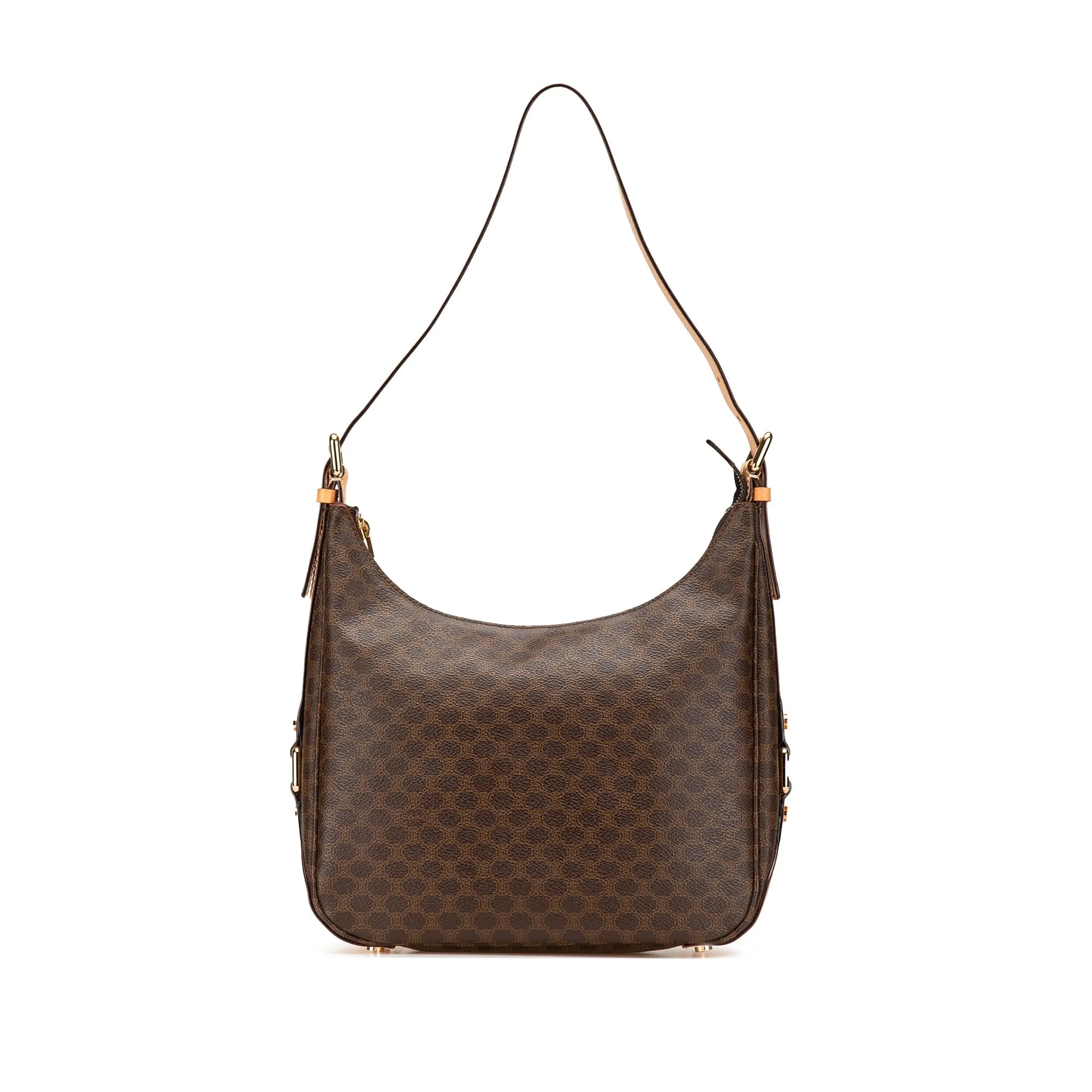 Celine Macadam Coated Canvas Shoulder Bag