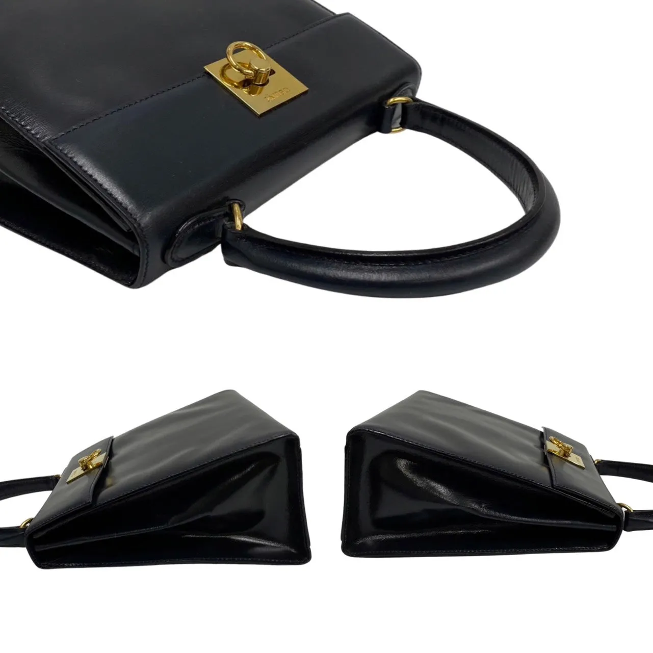 Celine  Shoulder Bag Blue Leather