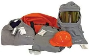 Cementex CL4K-XL Arc Flash Rated Task Wear Duffel Bag Kit with FR Treated Cotton Coat and Overalls (No Gloves), Rating: 40 Calories, Color: Navy, Size: Extra-Large