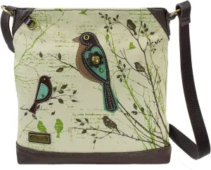 Chala Handbags Safari Bird Canvas Crossbody Bag Purse
