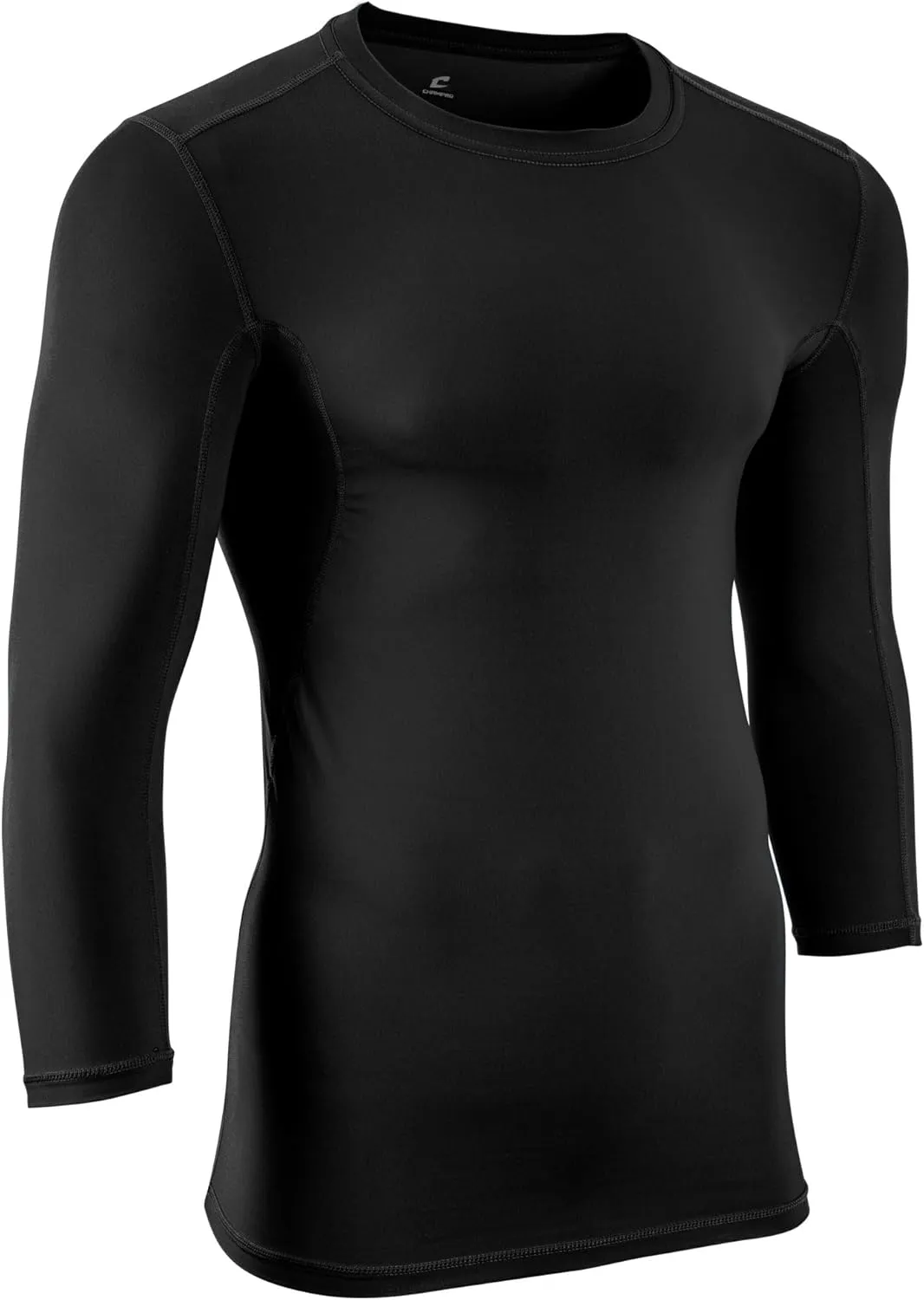 CHAMPRO Lightning Men's Three-Quarter Sleeve Compression Shirt Baselayer for Football, Basketball, Baseball
